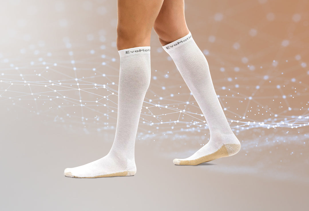 Los beneficios de los calcetines de compresión de plata y cobre