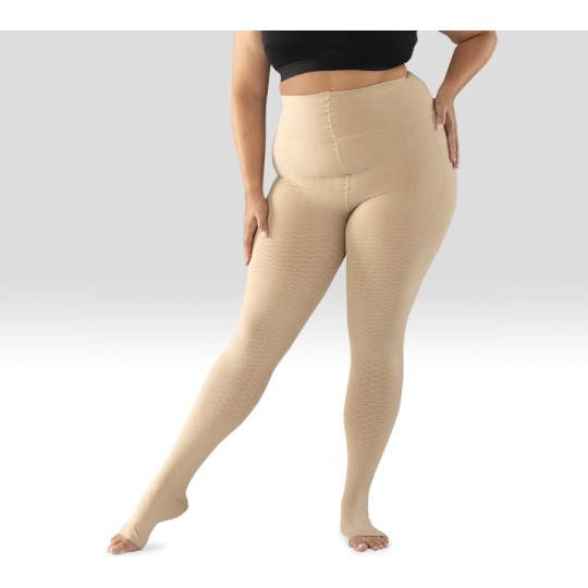 Juzo Sensation Pantyhose 15-20 mmHg, Open Toe, Beige