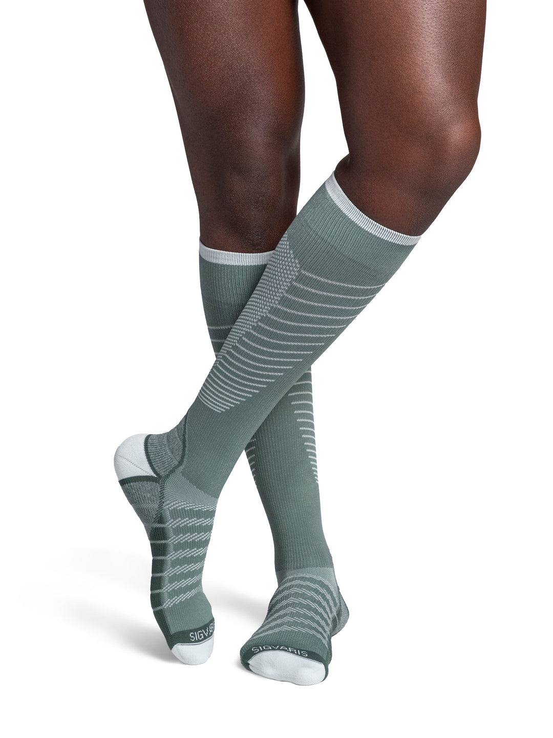 Sigvaris Motion Flow Tech Knee High 20-30 mmHg, Sage