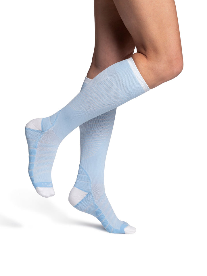 Sigvaris Motion Flow Tech Knee High 20-30 mmHg, Sky Blue