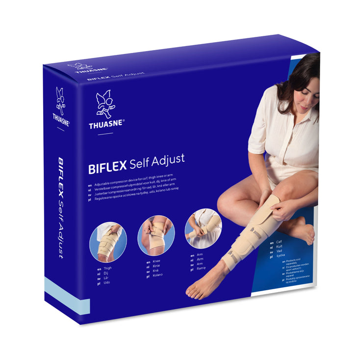 Thuasne BiFlex Self-Adjust Thigh Wrap — packaging