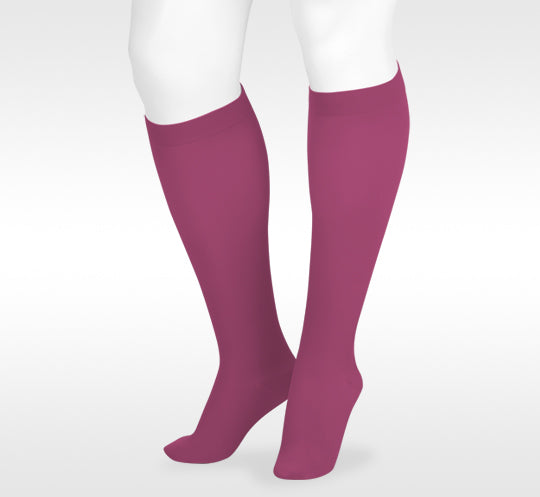 Juzo Soft Knee High in Raspberry Rush