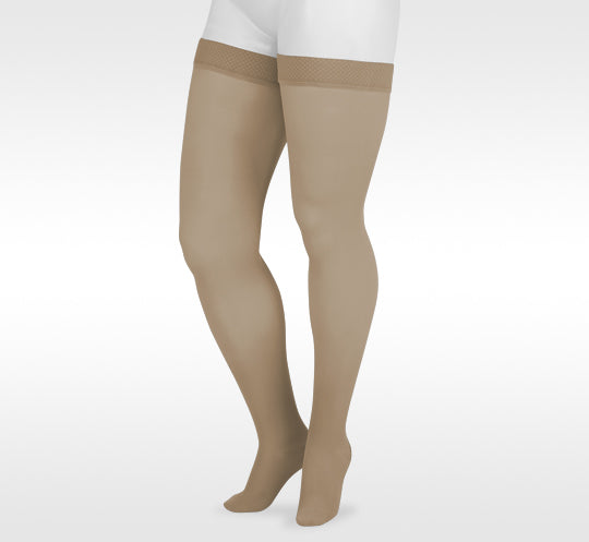Juzo Soft Thigh High w/ Silicone Band in Desert Dream
