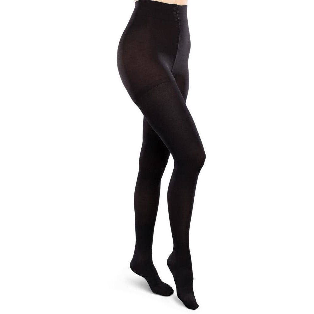 Therafirm Ease Opaque Women's 20-30 mmHg Pantyhose, Black