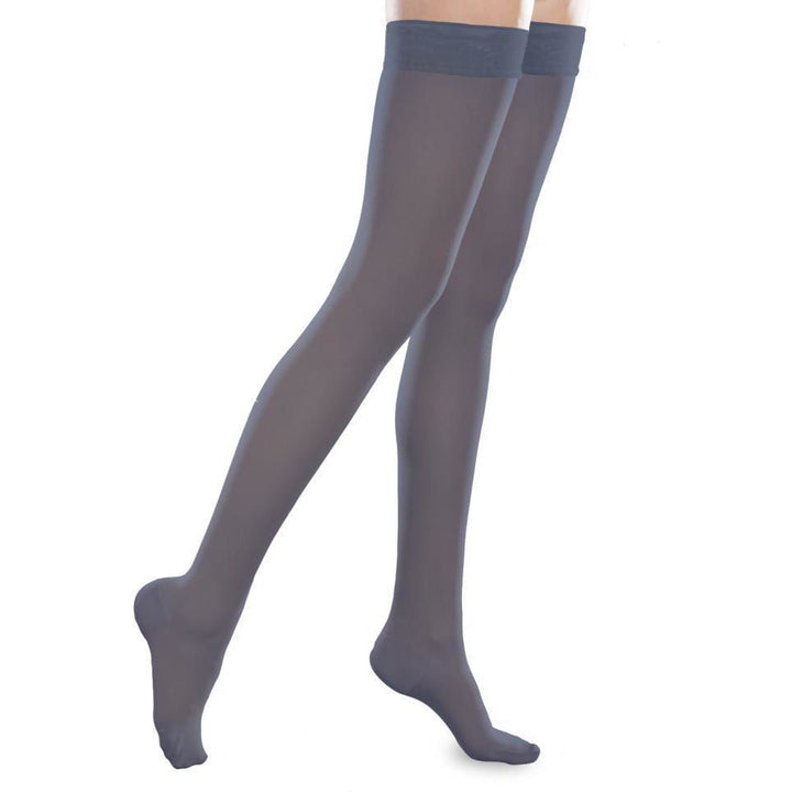 Therafirm Sheer Ease Women's 15-20 mmHg Thigh High, Navy