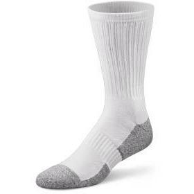 Dr. Comfort Diabetic Crew Socks, White