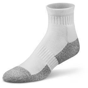 Dr. Comfort Diabetic Ankle Socks, White