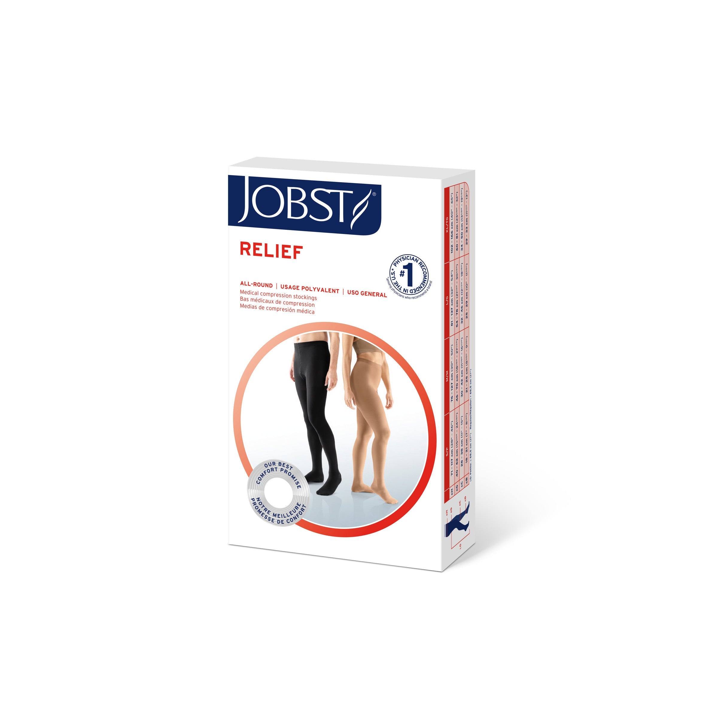 JOBST® Relief ウエストハイ 15-20 mmHg、オープントゥ – For Your Legs