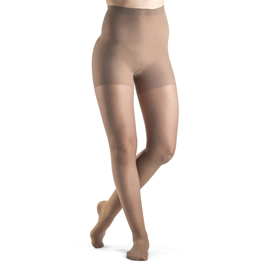 Sigvaris Sheer Fashion Collants pour femme 15-20 mmHg Taupe