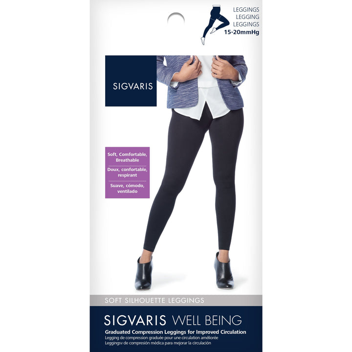 Leggings Sigvaris Soft Silhouette para mujer de 15 a 20 mmHg