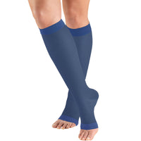 Truform Lites Women's OPEN-TOE Knee High 15-20 mmHg, Teal