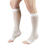 Truform Lites Damen-Kniestrümpfe mit offenem Zehenbereich, 15–20 mmHg, Elfenbeinfarben