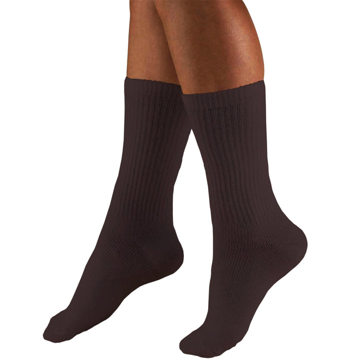 Truform Chaussettes athlétiques pour hommes 15-20 mmHg, marron