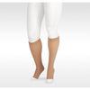 Juzo Soft Knee High 15-20 mmHg mit Silikonband, offene Spitze, Beige