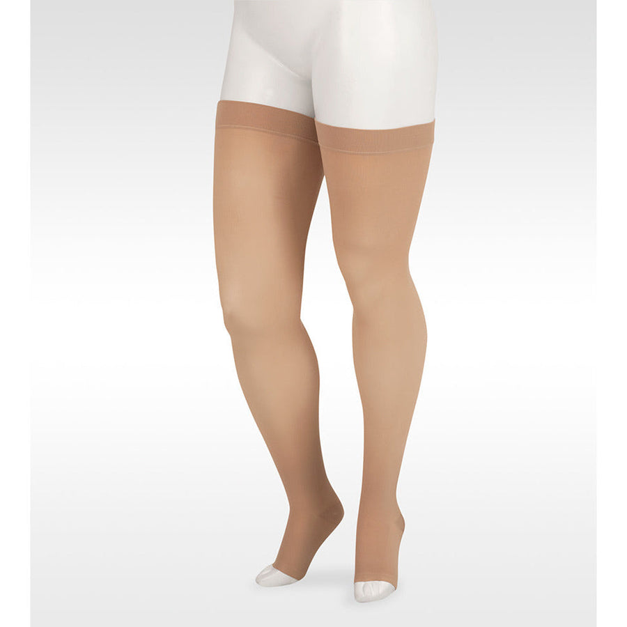 Juzo Soft Cuisse haute 30-40 mmHg, bout ouvert, beige