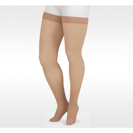 Juzo Soft Muslo Alto 15-20 mmHg con banda de silicona, Beige