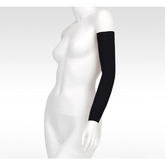 Juzo Soft Armstulpe 15-20 mmHg mit Silikonband, Schwarz