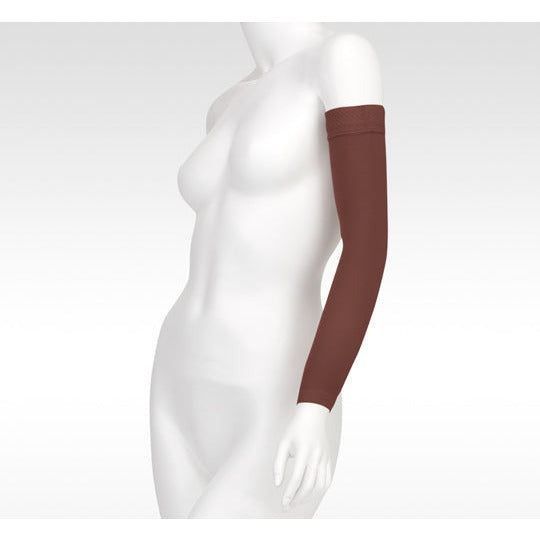 Juzo Soft Armsleeve 20-30 mmHg m/ Silikonebånd, Chokolade