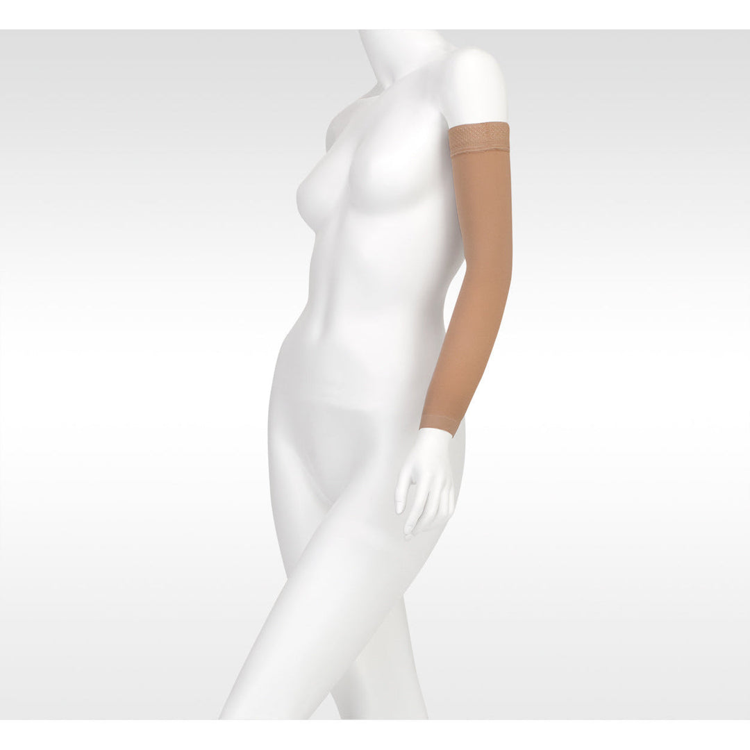 Juzo Soft MAX armærme 15-20 mmHg m/ silikonebånd, beige