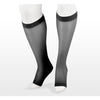 Juzo Naturally Sheer Knee High 20-30 mmHg, Open Toe, Black