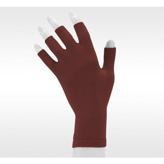 Juzo Soft, sømløs handske 15-20 mmHg, kastanje
