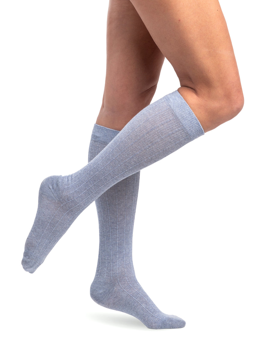 Sigvaris linned til kvinder, knæhøjde 20-30 mmHg, Denim