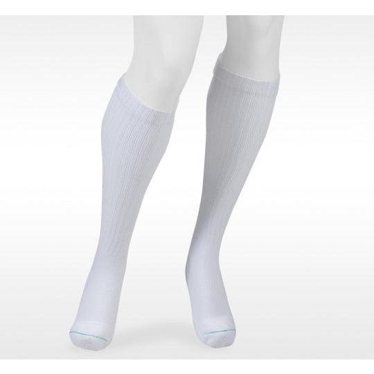 Juzo Power Comfort joelho alto 15-20 mmHg, branco