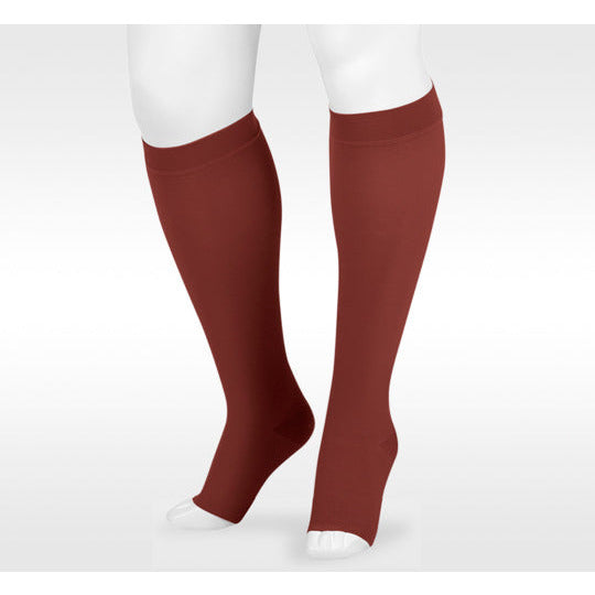 Juzo Dynamic Knee High 30-40 mmHg, Open Toe, Chocolate