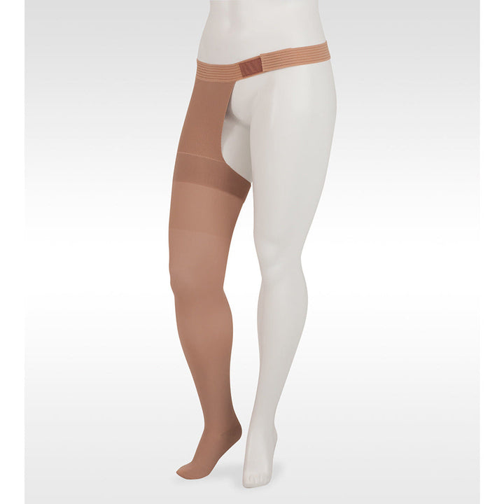 Juzo Dynamic Cuisse haute 40-50 mmHg avec fixation de hanche, Beige