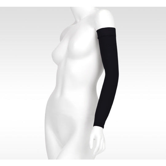 Juzo Dynamic MAX Armstulpe 20–30 mmHg mit Silikonband, Schwarz