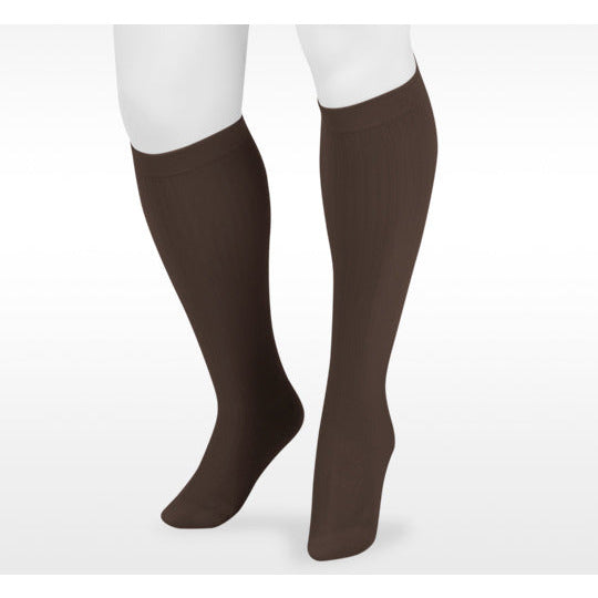 Juzo Dynamic Calcetines de algodón para hombre 15-20 mmHg, marrón