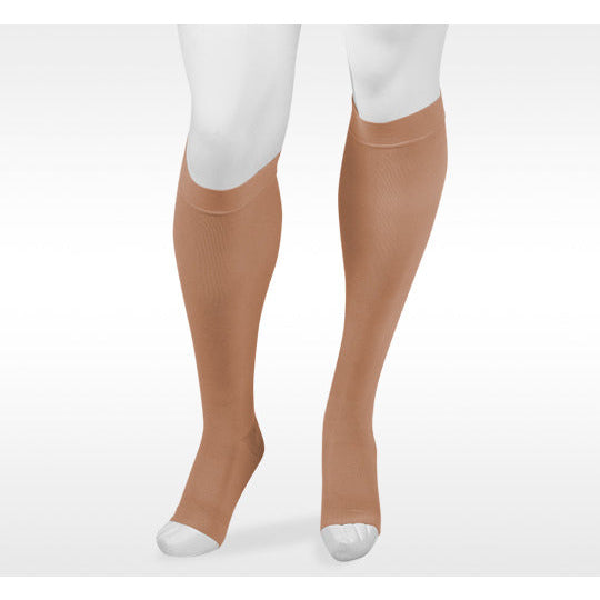 Juzo Move Kniestrümpfe mit offener Spitze, 30–40 mmHg, Beige