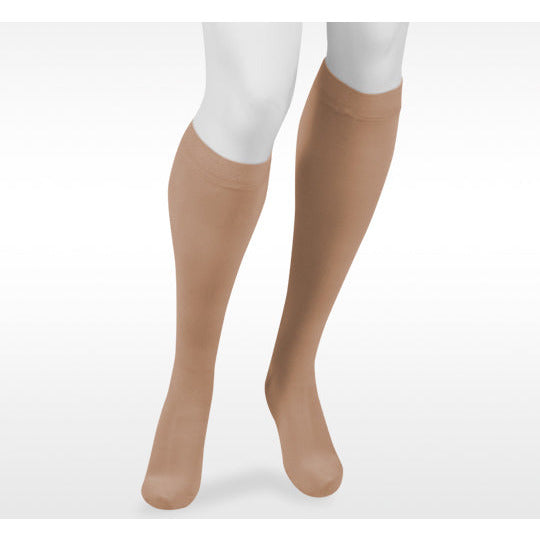 Juzo Move Knee High Max con banda de silicona 20-30 mmHg, beige