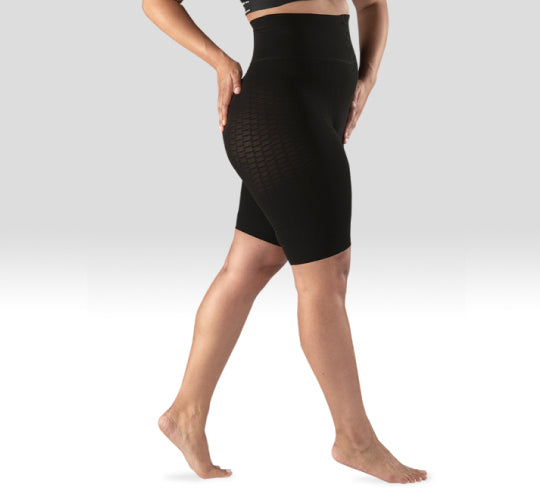 Juzo Sensation Pantalones cortos de compresión 15-20 mmHg, negro