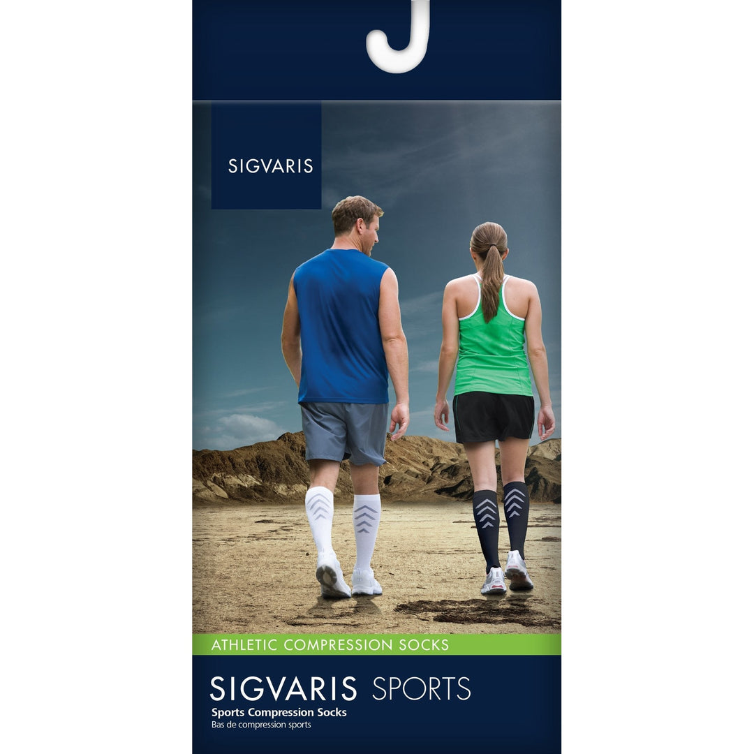 جوارب sigvaris athletic recovery بارتفاع الركبة 15-20 مم زئبق