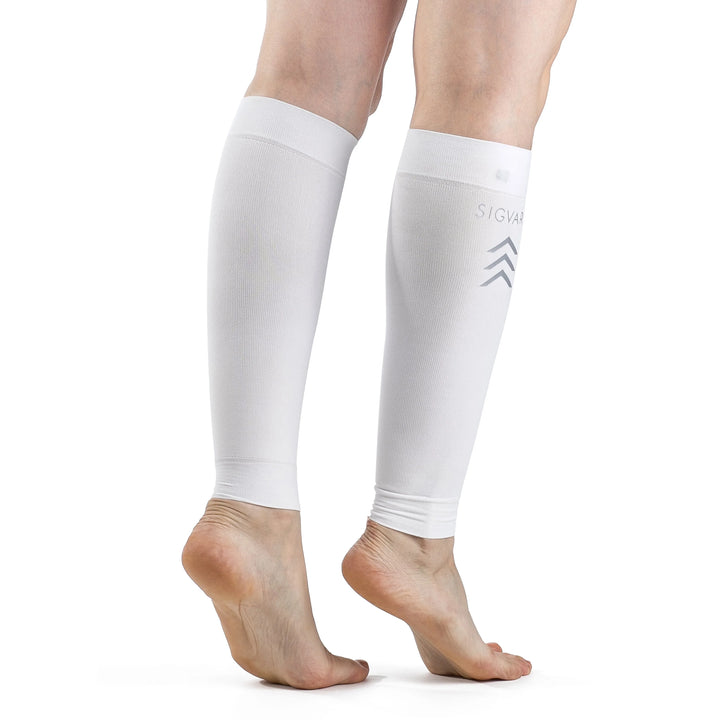 Sigvaris Athletic Performance Sleeves 20-30 mmHg Kompression, Weiß