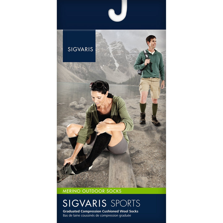 Chaussettes d'extérieur Sigvaris Merino 15-20 mmHg hauteur genou