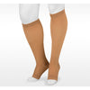 Juzo Basic Kniestrümpfe 20–30 mmHg, offene Spitze, Beige