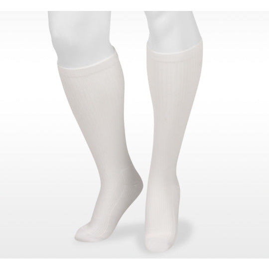 Juzo Basic Casual hasta la rodilla 20-30 mmHg, blanco