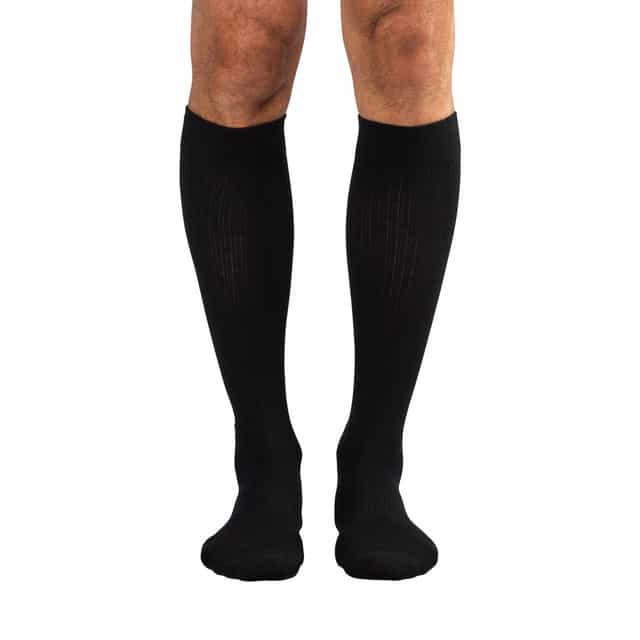 Dr. Comfort Therapeutic Sport - Calcetines deportivos de 15 a 20 mmHg, color negro