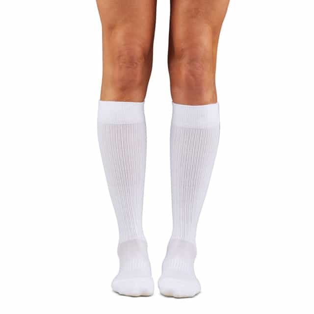 Dr. Comfort Therapeutic Sport - Calcetines deportivos de 15 a 20 mmHg, color blanco