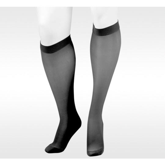 Juzo Attractive OTC Knee High 15-20 mmHg, Black