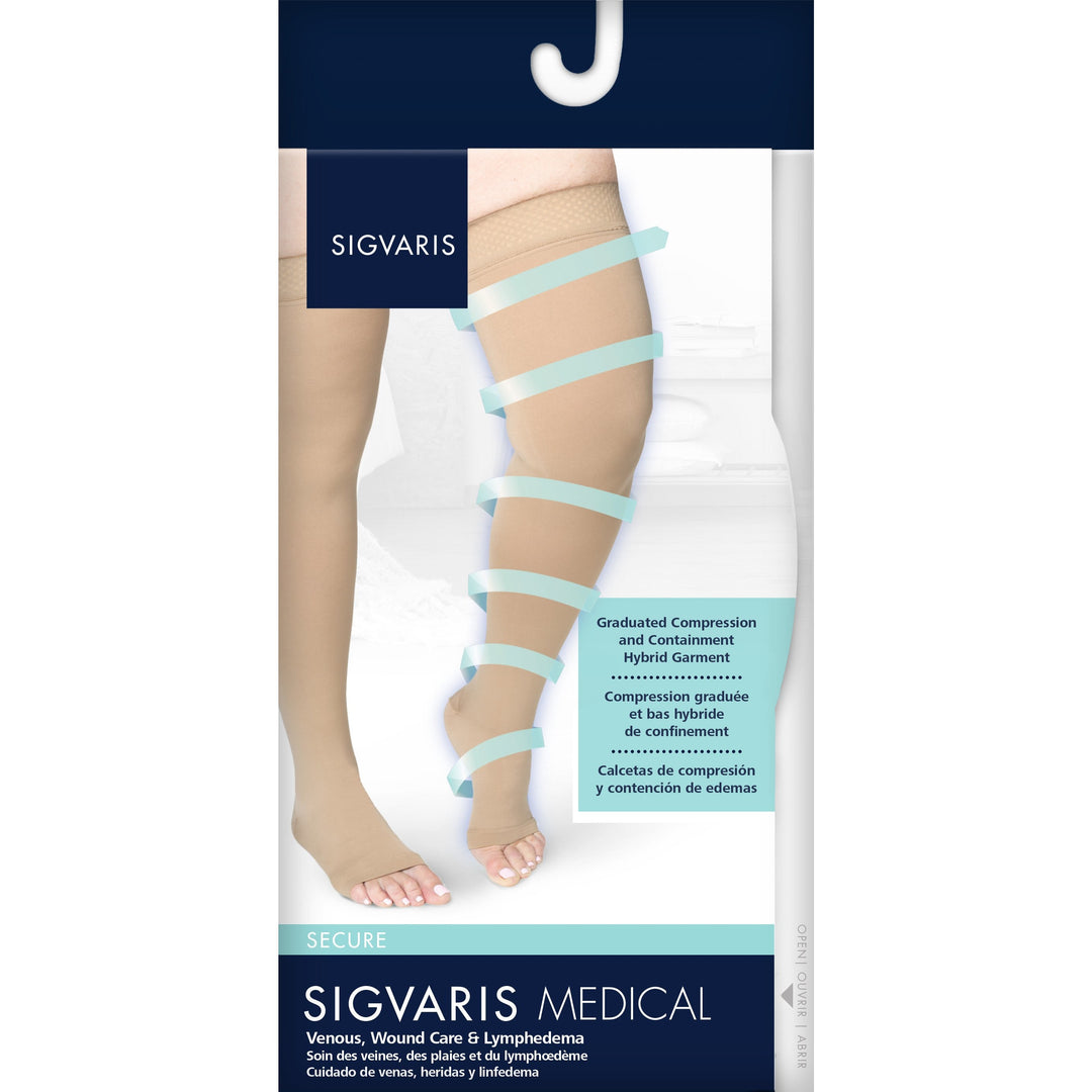 Sigvaris Secure 20–30 mmHg OPEN TOE Oberschenkelhoch