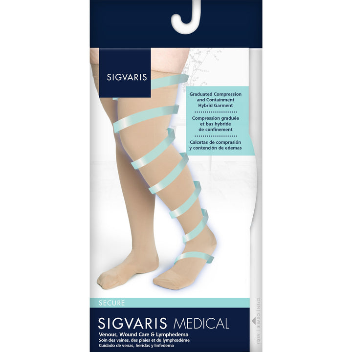 Sigvaris Secure feminino 30-40 mmHg na altura da coxa