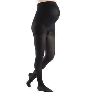 Sigvaris Soft Opaque Damen Umstandsstrumpfhose 20–30 mmHg, Schwarz