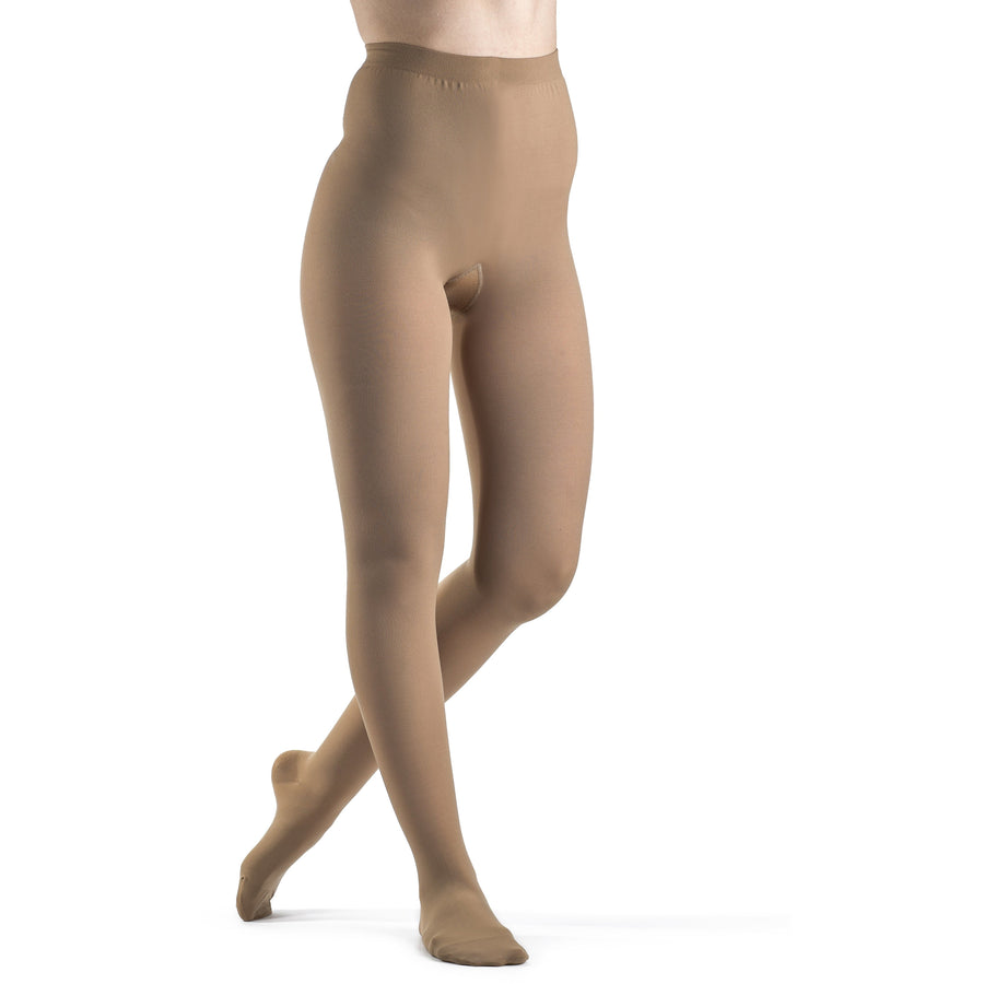 Meia-calça feminina Sigvaris opaca 30-40 mmHg, dourada