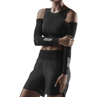 Compression Arm Sleeves, Black/Grey