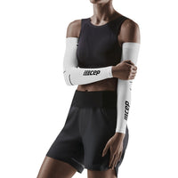 Compression Arm Sleeves, White/Black