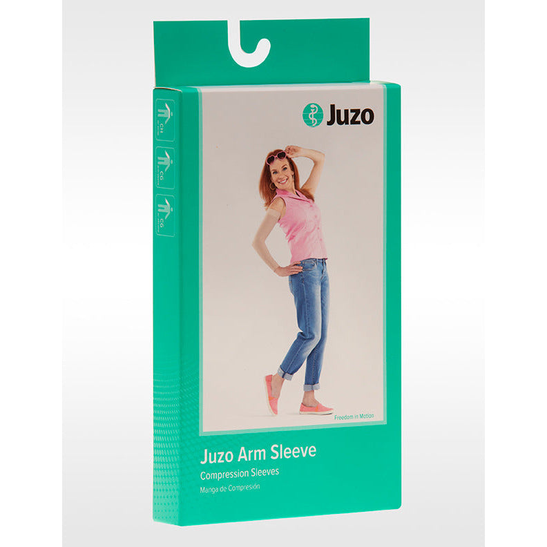 Juzo Soft MAX Armsleeve 30-40 mmHg m/ Silikonebånd, æske