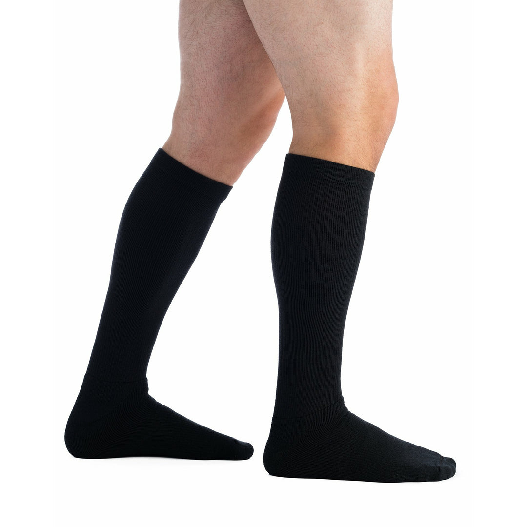 Chaussettes de compression EvoNation Athletic Coolmax 15-20 mmHg, noires